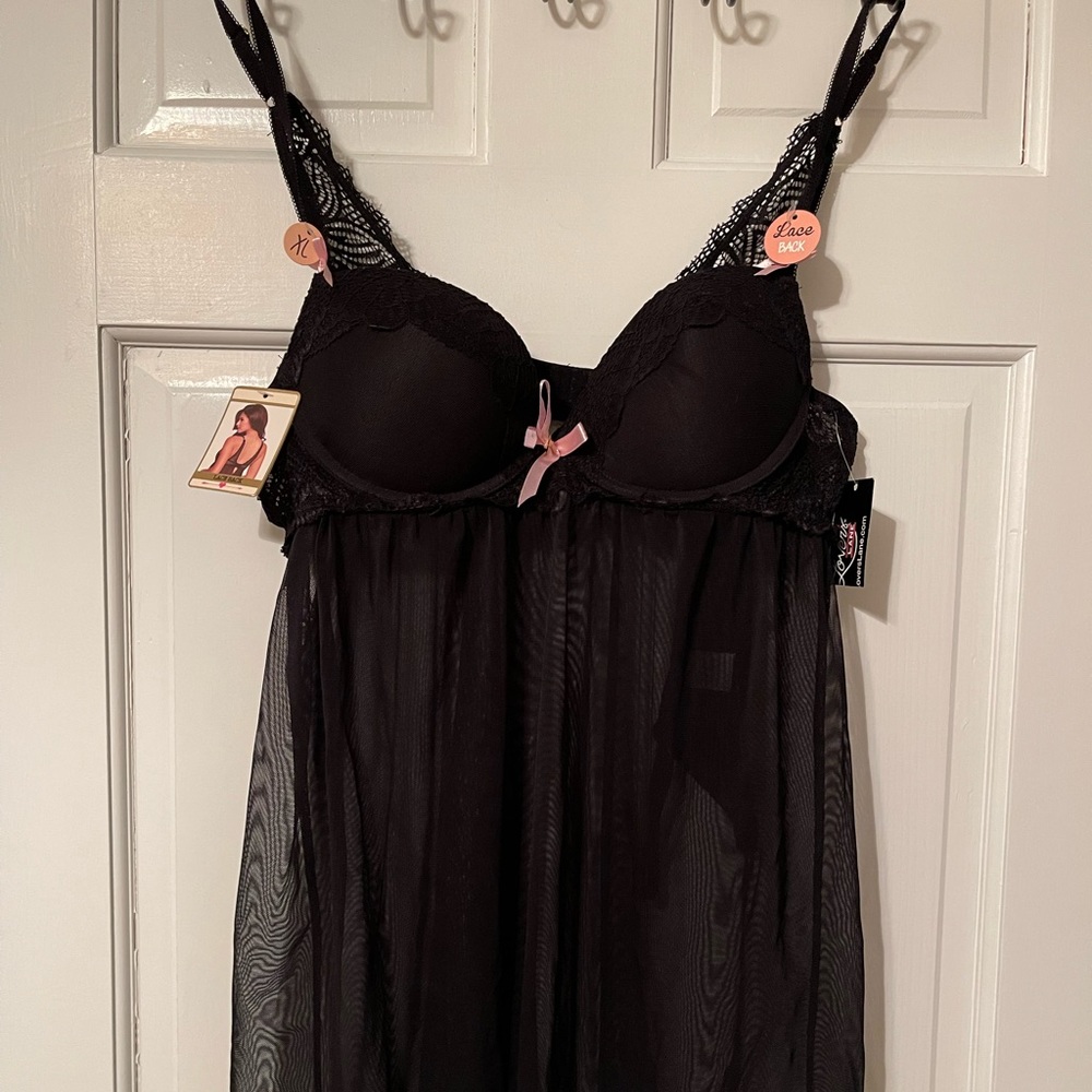 NWT Black Lacey Lingerie Set